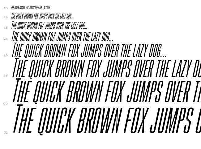 Gobold font waterfall